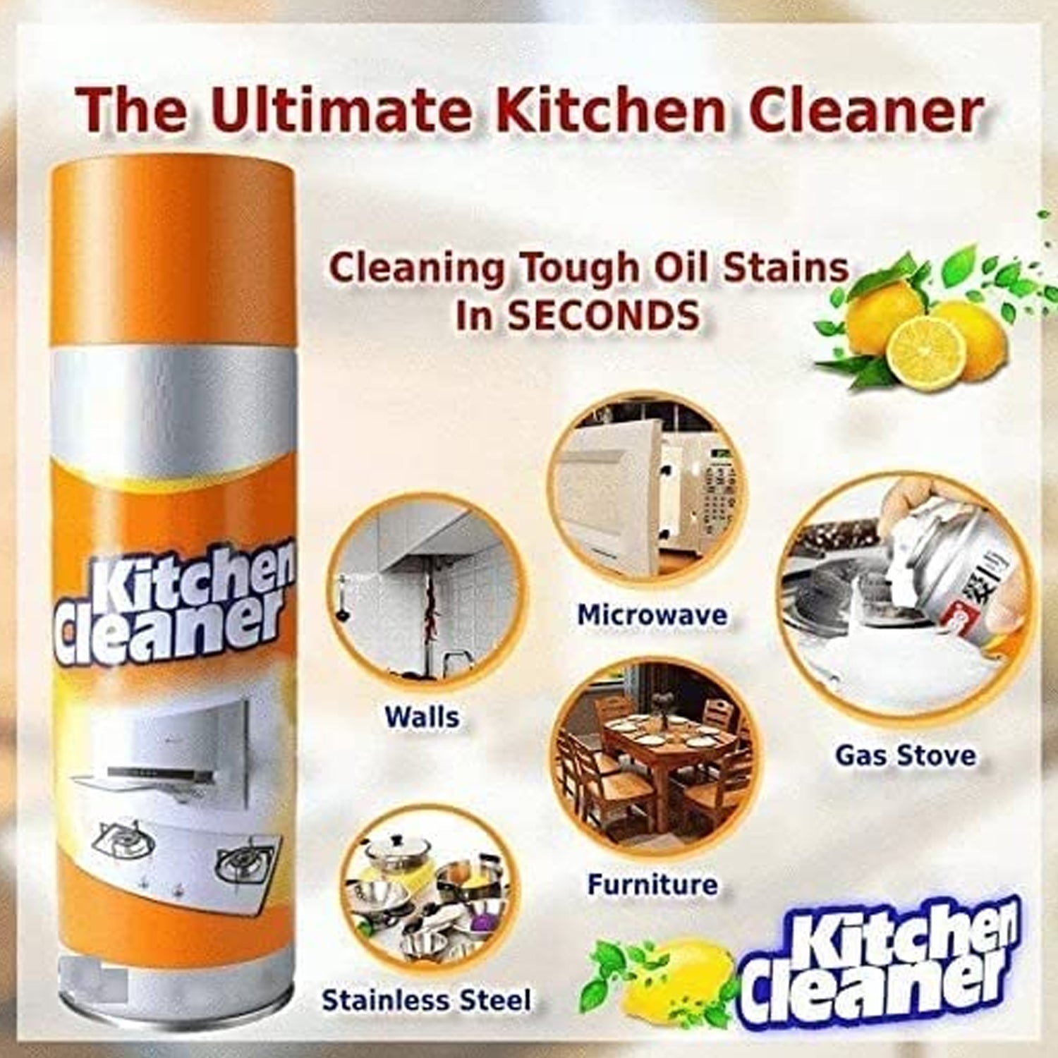 1331 Multipurpose Bubble Foam Cleaner Kitchen Cleaner Spray Oil & Grease Stain Remover Chimney Cleaner Spray Bubble Cleaner All Purpose Foam Degreaser Spray (500 Ml) DeoDap 1331 Multipurpose Bubble Foam Cleaner Kitchen Cleaner Spray Oil & Grease Stain Remover Chimney Cleaner Spray Bubble Cleaner All Purpose Foam Degreaser Spray (500 Ml) DeoDap
